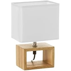 Aliexpress Lamparas Nordicas LOLAhome Lámpara de mesita de noche de madera marrón nórdica para dormitorio Vitta