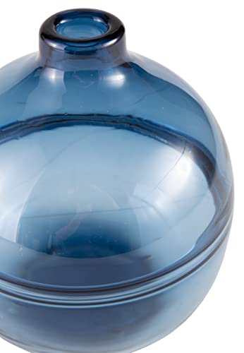 Signature Design By Ashley Lemmitt Modern Glass Vase, Blue #TOP2
