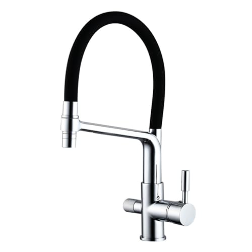Grifo de cocina flexible de latón cepillado para mejorar tu rutina