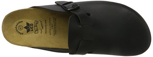 Lico Herren Bioline Clog Pantoletten, Schwarz, 47 EU