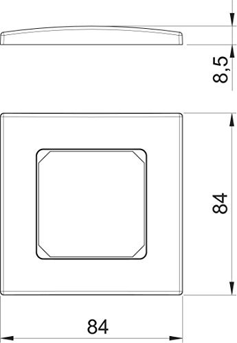 Marco 50 mm inserto central simple enjoliveur robuste clipsable - 2