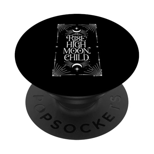 Rise High Moon Niño Brujo Astrología Pagano PopSockets PopGrip Adhesivo