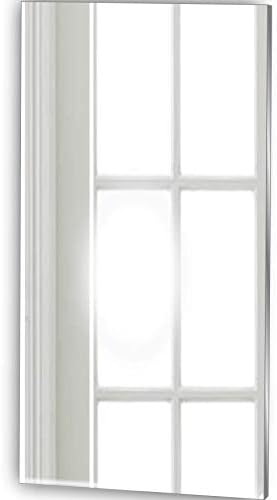 Frameless Rectangle Mirror Stick on Hallway Mirror