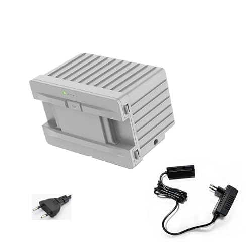 Quixpszto Nevera for Coche con batería extraíble y batería de Litio integrada de 15600 mAh, Compatible con Alpicool P8/CX/TA/TAW/TS/TW/TWW (12/24 V CC y 120-240 V CA).(White-EU-Plug)