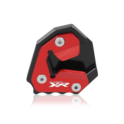 �o�C�N �X�^���h �v���[�g �p�b�h �I�[�g�o�C�L�b�N�X�^���h�����v���[�g For S1000XR S 1000XR S 1000 X R 2014-2019 2018 �T�C�h�X�^���h�T�|�[�g�v���[�g�g��p�b�h(Red)