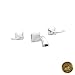 Newport Brass 3-2535/03N Kiara Double Handle Tub Faucet with Metal Lever Handles, Polished Brass Uncoated