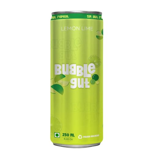 Image of Bubble Gut Lemon Grape Cola Soda Beverage Combo Pack 250 ml Fizzy Sparkling Refreshment Drink