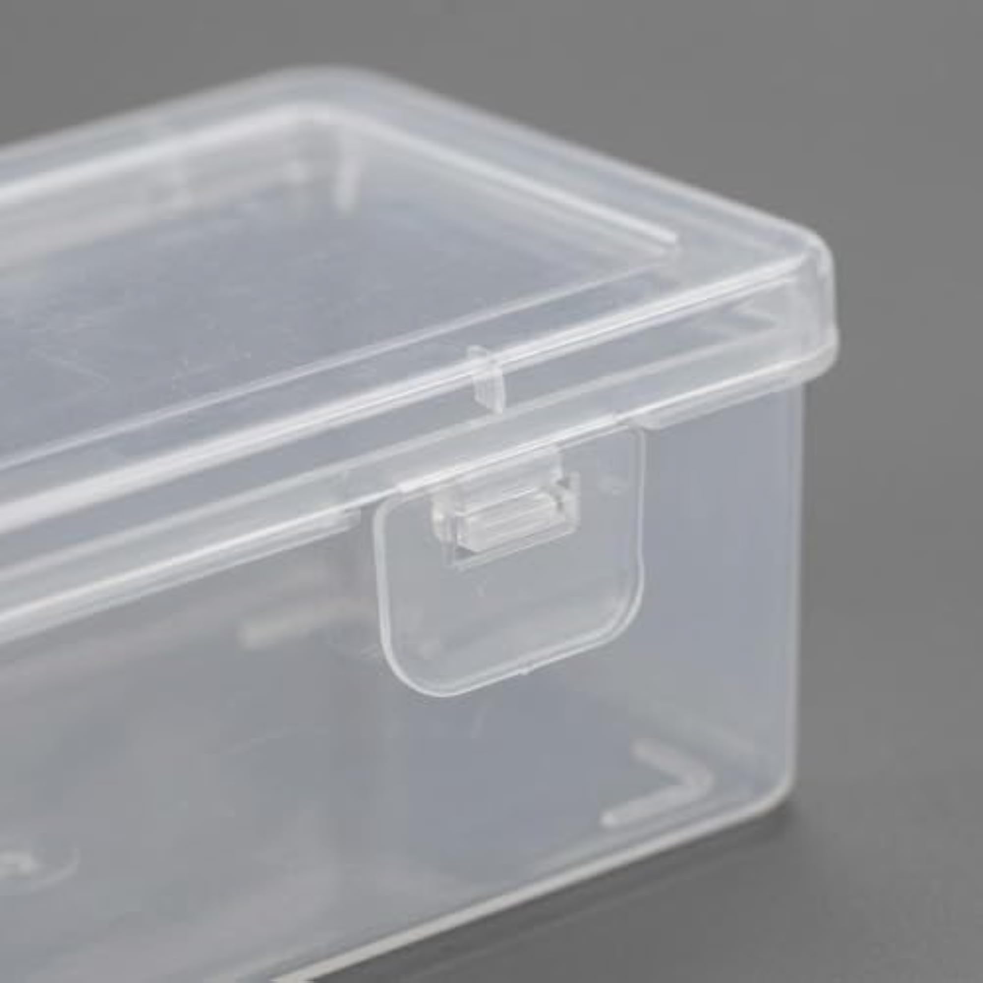 Rectangular Storage Box with Flip Lid for Desktop Stationery Organization