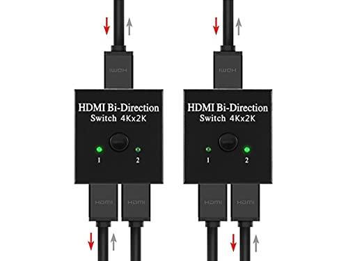 Switch Splitter Bi-Direcional HDMI 1x2 2x1 4K