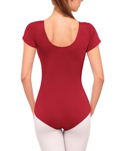 Image of Stelle Women's Ballet Leotard for Dance Scoop Neck Double Lined Bodysuit