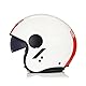 ORIGINE Motorradhelm Jethelm Rollerhelm mit Visier ECE Zertifizierung (Basic Italy White,S)