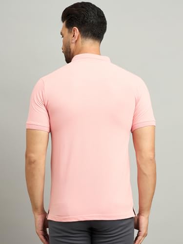 Image of Men's Half Sleeve Solid Cotton Polo T-Shirt | Premium Soft Fabric