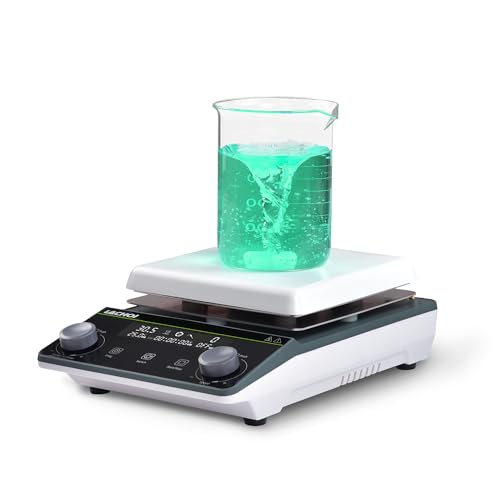 Image of Magnetic Stirrer Hot Plate Stirrer 300℃ 5.9in Stir Plate 5L 1600RPM | Labs Physical Education Max.5L Magnetic Hotplate Stirrer