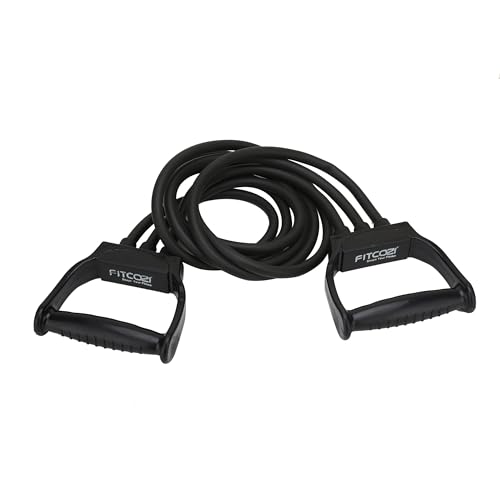 Image of Fitcozi Triple Tube Exercise Resistance Band for Physical Fitness and Yoga at Home & Gym for Men & Women (Black)