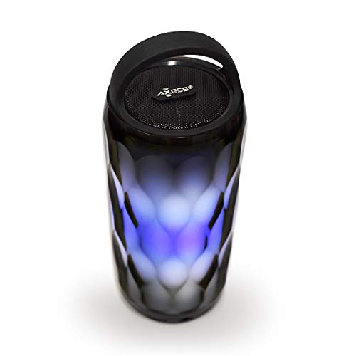 Axess SPBL1095 Bluetooth Crystal LED Wireless Speaker, Night Light Wireless Speaker, 8 Lighting