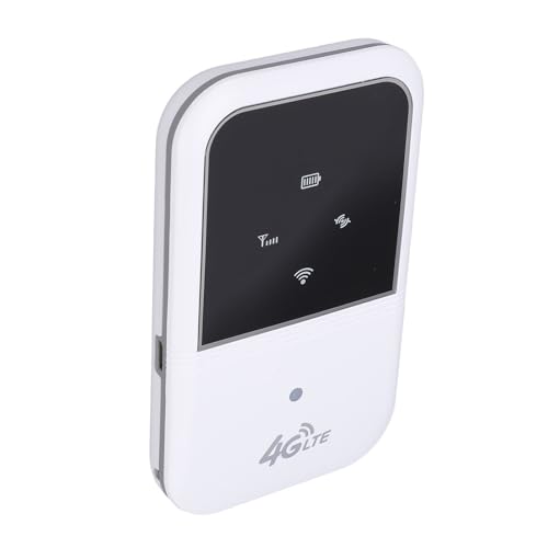 Image of 4G LTE Mobile Hotspot, Portable WiFi Router with SIM Card Slot for Global Travel, Computer Routers Support 10 Devices 2400mAh Battery 150Mbps for Europe Asia Africa