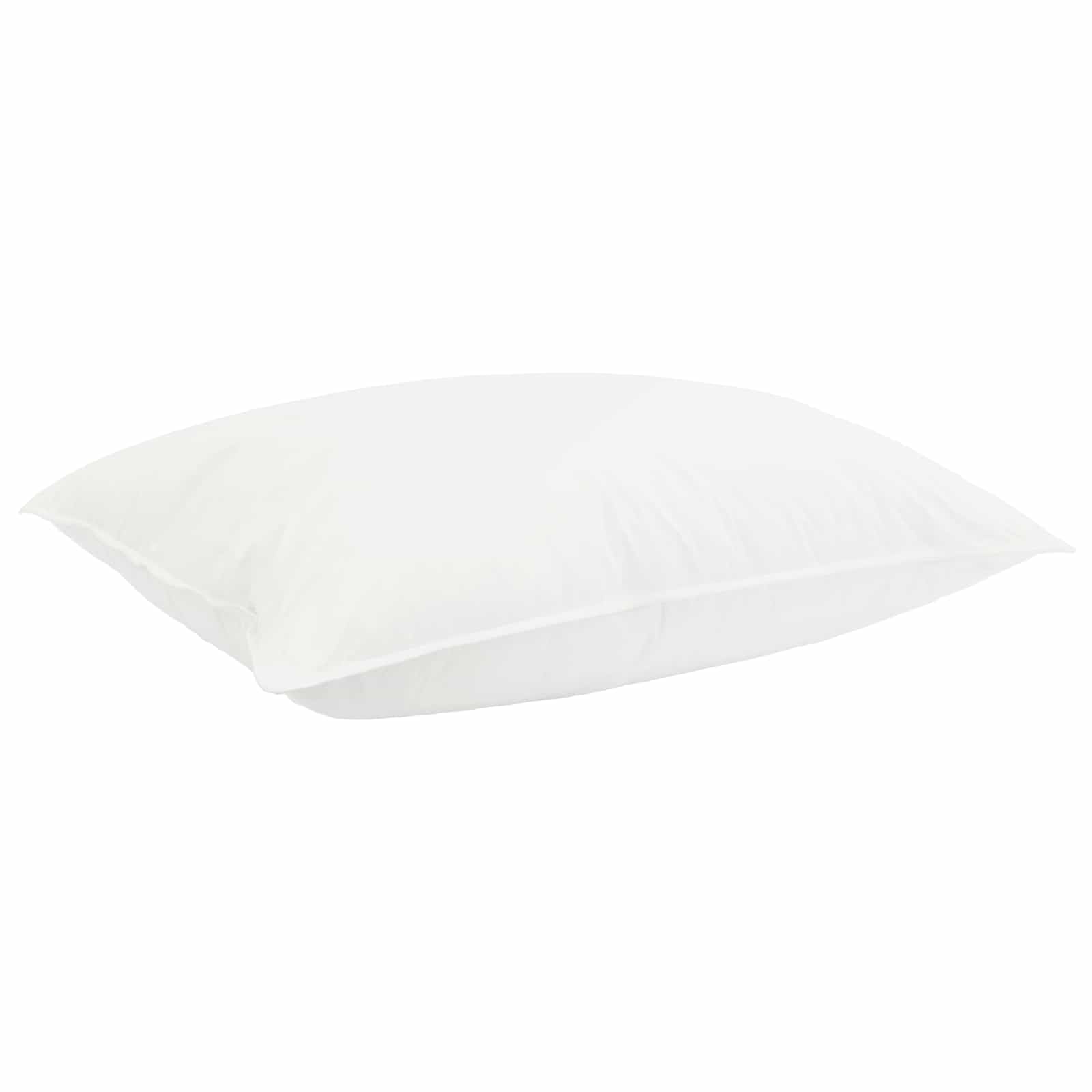Bettwäsche Set mit Kissen 2-teilig Weiß Bambus Baumwolle Bezug Füllung 137 x 200 cm Decke 60 x 70 cm Steppdesign für Schlafzimmer und Gästezimmer