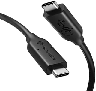 Yottamaster 40Gbps USB C Cable with PD100W Charging 8K Display (2m/6.6Ft), USB C Braided Cable Compatible with Thunderbolt 4/3, USB 4/3, Perfect for Macbook and Laptops-[P-U200C-1]