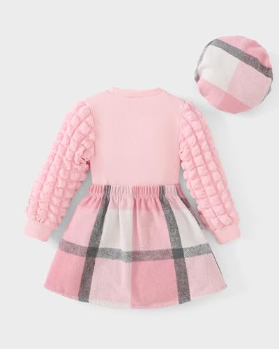 Image of Toddler Girl Clothes Outfit Shirt Top Plaid Mini Skirt Outfits Set Little Girl Dresses Kids Clothes for Girls 18M-8T