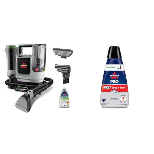 BISSELL Little Green ProHeat SmartMix, Portable Deep Cleaner, Self-Cleaning Tough Stain Tool and Specialized Pet Hair Removal Tool Included + Oxy Spot & Stain Formula - image 1