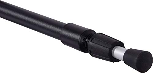dobar® 62201 Walky Guard Plus Trenngitter Universal - Kofferraum Hundegitter - Auto Transportschutzgitter für die Kopfstütze - Gepäckgitter für Hunde Edelstahl - 29-45 x 85-152 cm - Schwarz