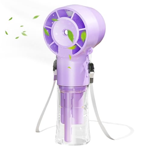 Ventilador Nebulizador, Ventilador Portátil Recargable, Enfriador De Aire Reutilizable, Accesorios Portátiles Para Clima Cálido, Uso Diario y Actividades Exteriores