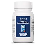 Allergy Research Group DHEA 25mg Supplement - Hormone Support for Men & Women, Micronized Lipid Matrix, Hypoallergenic, Soy-Free, Scored Tablets - 60 Count