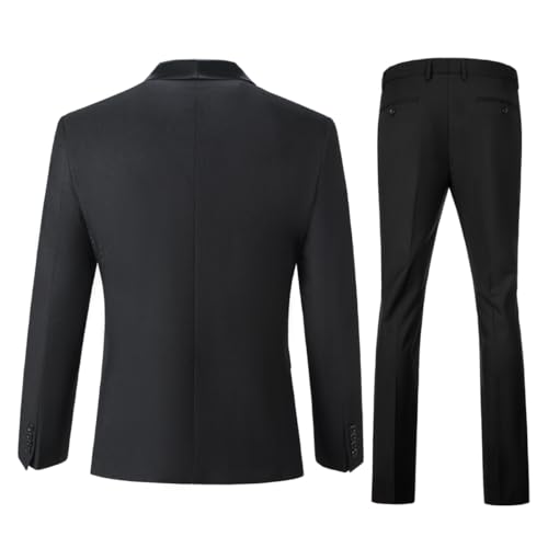 Mens 3 Piece Suit Shawl Lapel One Button Tuxedo Double Breasted Suit Slim Fit Formal Wedding Prom Suits2