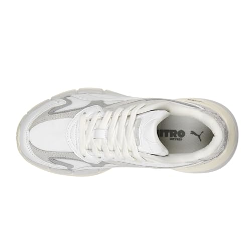 PUMA Womens Teveris Nitro Thrifted Lace Up Sneakers Shoes Casual - White4
