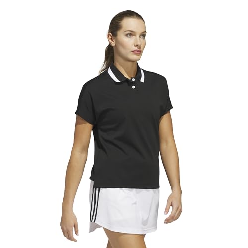 اديداس قميص بولو للنساء بلون اسود مقاس M من جو-تو