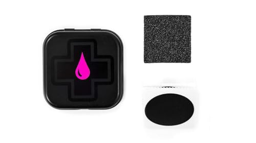 Réparation crevaison vélo Muc-Off 072 kit 6 patchs pour ne plus jamais rester bloqué en randonnée