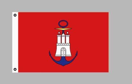 Everflag Riesenflagge Hamburg – 150 X 250 Cm, Polyester, Wetterfest, Mit Messingösen