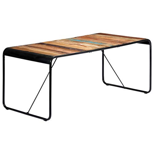 Mesa de comedor de madera maciza estable que elimina vibraciones al cortar 2