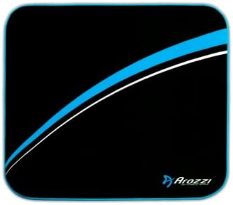 Arozzi Large Soft Velvety Padded Floor Mat for Gaming and Office Chair for Noise Dampening Comfort and Floor Protection - Blue