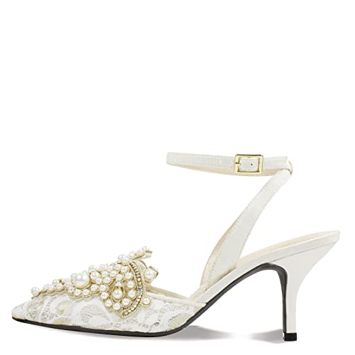 J. Renee Women's, Desdemona Pump Ivory White #TOP6