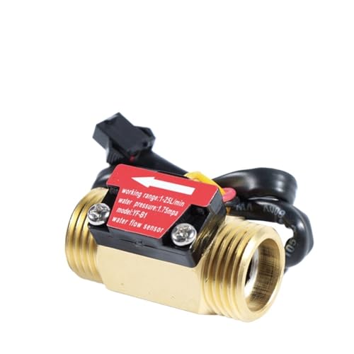 YF-B1 G1/2 Water Flow Sensor Hall Sensor Switch Industrial Flowmeter DC5-18V 1-25L/min 1.75MPa Water Pressure