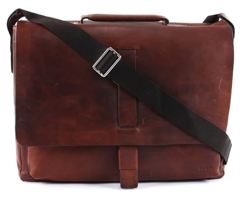 Joop! Loreto Kreon Briefbag MHF serviette en cuir premium marron foncé