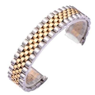 Klasyczny pasek do zegarka ze stali nierdzewnej 13 17 20 mm, do roli X Oyster Perpetual DateJust srebrna złota męska bransoletka na nadgarstek