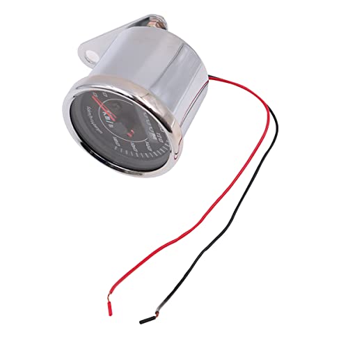 Tiardey Universal MPH Tachometer Kilometerzähler 0-180 MPH für Auto Motorrad Sattelzugmaschine mit Hintergrundbeleuchtung 68 mm - Silber