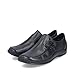 Rieker L1751 Celia Leather Slip-On Women’s Shoes - Comfortable High-Coverage Loafers with Elegant Stitch Detailing, Anti-Stress and Flexible Everyday Support