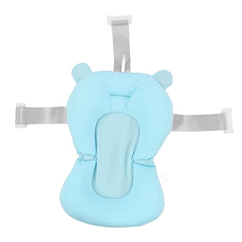 Image of Baby Bath Seat Cushion, Floating Bath Support Mat Foldable Adjustable Infant Bath Supporter Newborn Bathtub Seat Cushion Nonslip Baby Bathtub Mat Baby Tub Pillow for 0‑12 Months