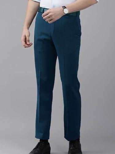 Image of Jack and Jini Formal Pant for Men. Regular Fit, Lightweight, Flat Front, Premium Cotton Polyester Blend Fabric. Office, Party and Casual Wear. Non Stretchable.