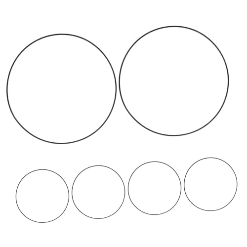 PRETYZOOM 6pcs Metal Hoop Rings for Crafting Floral Wreath Frame DIY Dream Catcher Accessories Minimalist Design for Home Decor Versatile and Elegant Metal Hoops