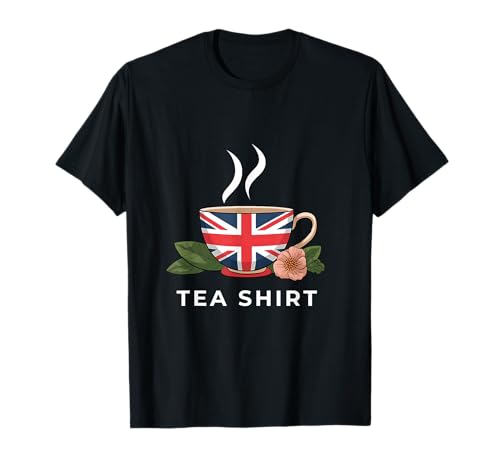 I Love English Tea UK Flag Fun Novelty Souvenir Memorabilia T-Shirt