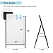 A Frame Sign Heavy-Duty 24x36 Inch Sandwich Board Sidewalk Sign Poster Stand Outdoor Portable Folding A-Frame Suitable for Store Advertising Poster Display, Black（Frame Only）