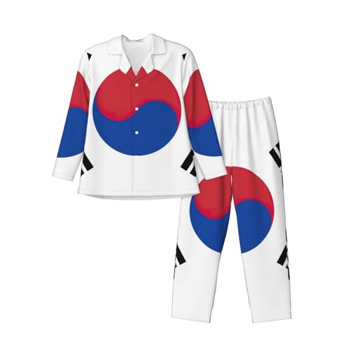 Pyjama classique République de Corée vêtement de nuit léger et doux pour adulte