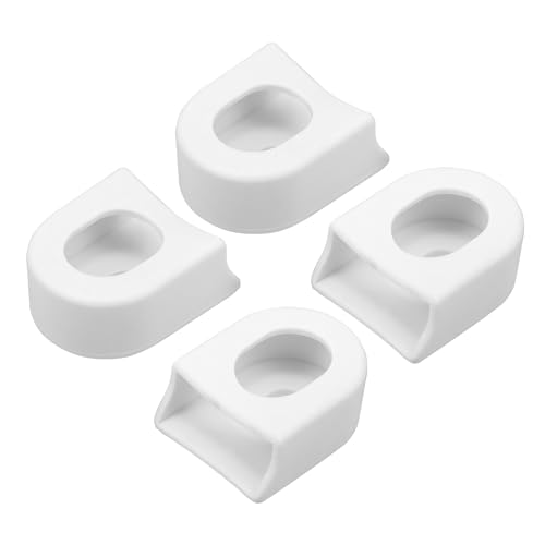 uxcell 4 Pcs Silicone Bicycle Cycling Crank Boot Protectors Mountain Bike Sleeve Crank Arm Cover Protection White