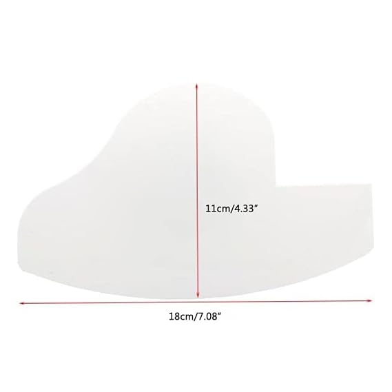 Multi-Purpose Hairline Filler Design, Beard Shaping Tool, Hairline Enhancement Card Beard Thickening Optimization Plate Airbrush Gun Spacer Airbrush Blocker Barber Styling Design Card