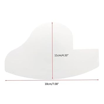 Multi-Purpose Hairline Filler Design, Beard Shaping Tool, Hairline Enhancement Card Beard Thickening Optimization Plate Airbrush Gun Spacer Airbrush Blocker Barber Styling Design Card