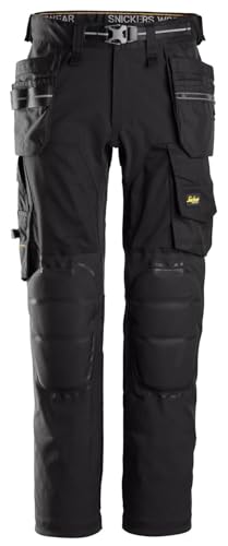 Snickers Workwear Integrierte Kniepolsterung, Schwarz , 50